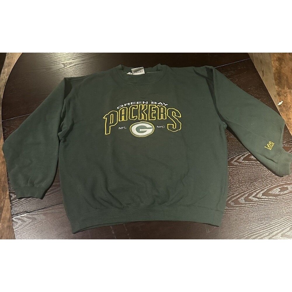 Vintage 90s Lee Sports Embroidered Green Bay Packers Embroidered Sweatshirt XL